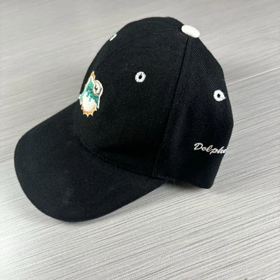 Gorra Mami Dolphins Adulto Negra Ajustable Bordada NFL Lateral Script Logo Foto 1 de 4