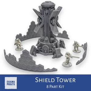 Shield Tower | Ethereal Dominion | Tau Terrain Scenery Tabletop Wargaming - Picture 1 of 7
