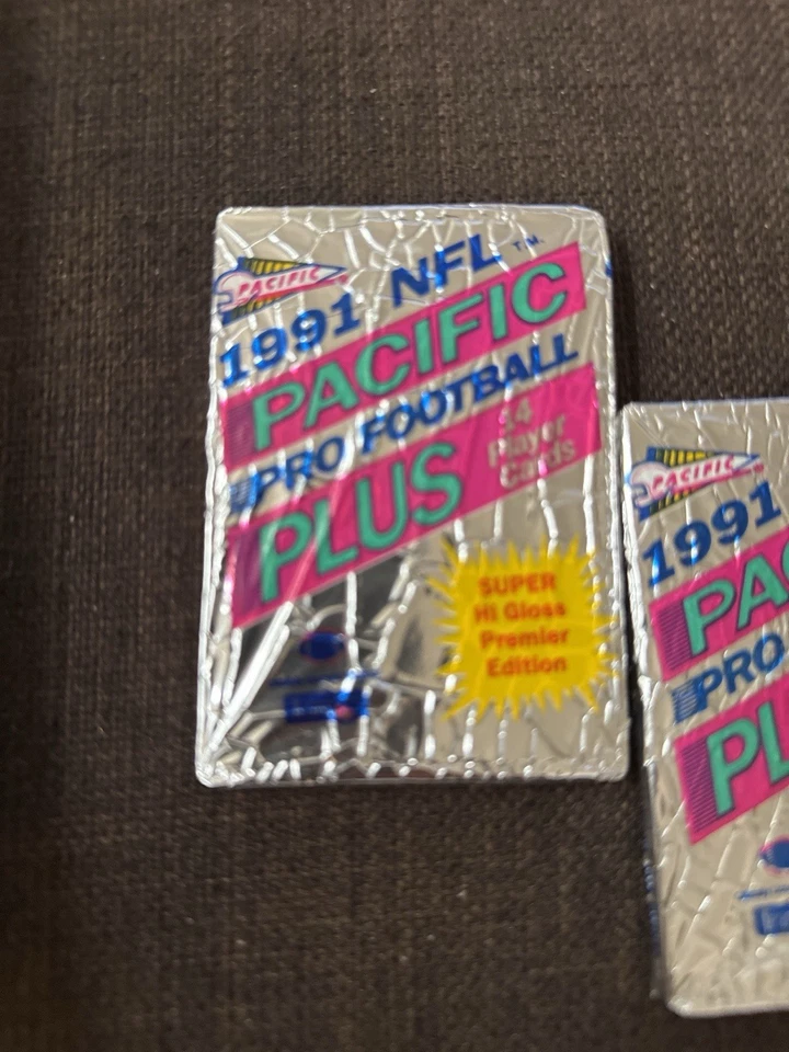 Pacific Plus Premier Edition 1991 fútbol americano profesional NFL sellado alto brillo paquetes de 10  Foto 1 de 3