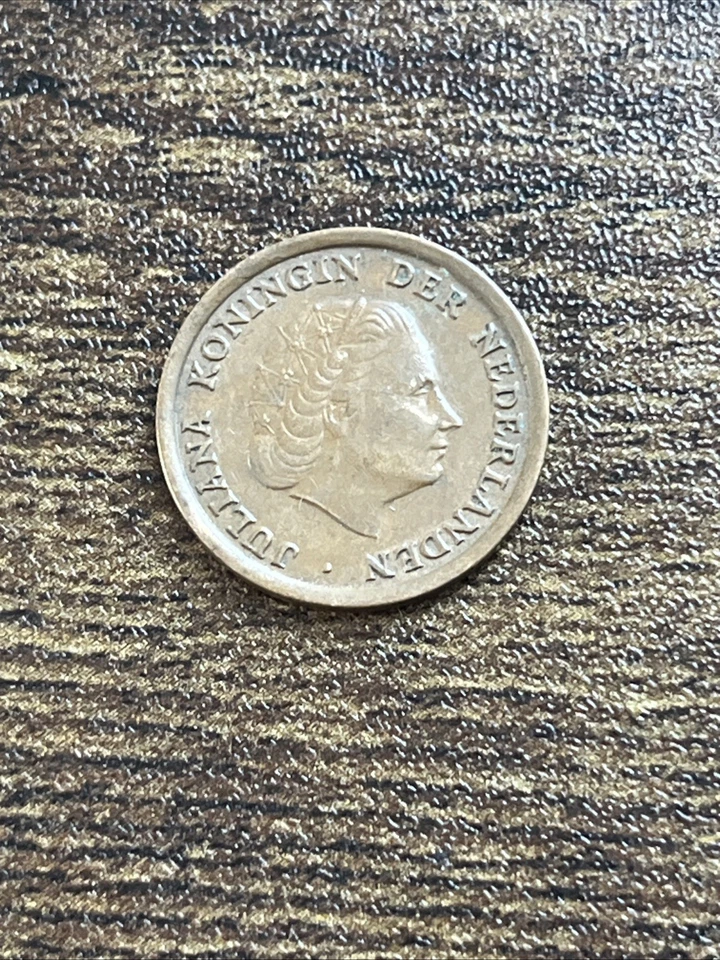 1959 Netherlands 1 One Cent Actual Coin TB7439* - Image 1 of 2