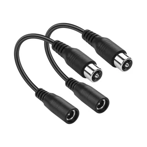 2pcs DC 5.5mm x 2.1mm Female to RCA Power Cable Skateboard Balance Electri Bike - Picture 1 of 9