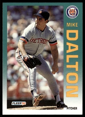 1992 FLEER MIKE DALTON #131 DETROIT TIGERS 932 - Image 1 of 2