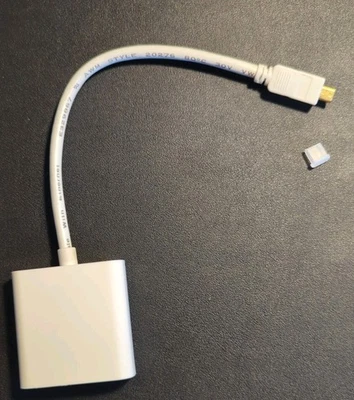 Adapterkabel Weiß VGA auf Mini HDMI - Bild 1 von 3