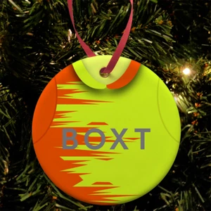 Forest 2021 Retro 3rd Shirt Christmas Tree Decoration Bauble Ceramic Nottingham - Picture 1 of 1