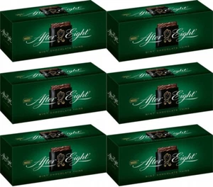 6 x Nestle AFTER EIGHT Chocolate Pralines Mint Flavour Box 6 x 200g / 7oz - Picture 1 of 4