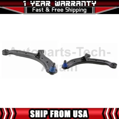 2 Brazos de control inferiores delanteros Mevotech con rótula para Hyundai Accent 2000-2006 Foto 1 de 4