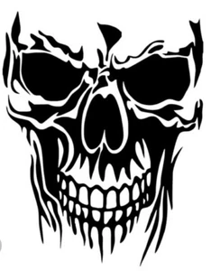 Calcomanía Vinilo Calavera -Pegatina para Coche Camión Motocicleta Parachoques Pared Ventana Laptop - Imagen 1 de 2