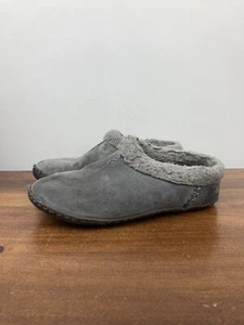 Sorel Nakiska Gray Suede Slip On Lined Slippers NL1474-052 Women’s Size 7 - Picture 1 of 12