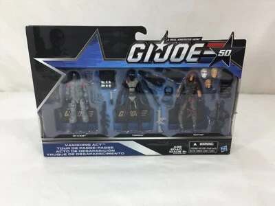 Juego de 3 figuras Gi Joe 2015 50 aniversario Vanishing Act en caja sellada NUEVO Foto 1 de 3