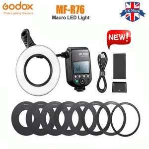 Godox MF-R76 Macro Ring Flash Light 5000K Speedlite Light for Canon Nikon Sony - Picture 1 of 12