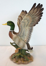 Vintage 1984 Homco Masterpiece Porcelain Duck Mallard Figurine