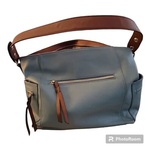 BOSTANTEN Women Leather Handbag Designer Large Hobo Purse (Blue) - Picture 1 of 7
