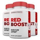 Red Boost Blood Flow Support Pills, RedBoost Capsules for Men and Women (3 Pack)