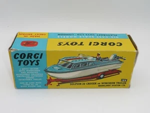 Corgi 104 Dolphin 20 Cruiser on Wincheon Trailer " original BOX only " - Picture 1 of 8