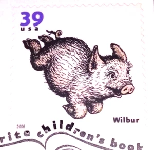 Children's Book Animals - Wilbur - 2006 22kt Gold Replica Stamps - SEE BELOW - Picture 1 of 4