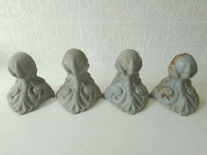 Set of 4 Vintage Cast Iron Ball & Eagle Clawfoot Bathtub Feet Bath Foot - Picture 1 of 10