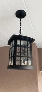 Quoizel Outdoor Hanging Lantern SNNL1909K, LED, Large, Earth Black - Picture 1 of 1