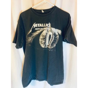 Camiseta Gráfica Vintage Metallica Para Hombre Alstyle Ropa Negro Muerte Imán L - Imagen 1 de 4