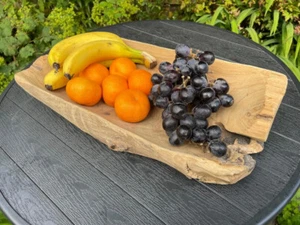 Obstschale aus recyceltem Teakholz klobig & rustikal - Bild 1 von 6