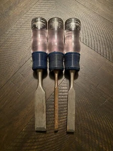 Set of 3 Craftsman Wood Chisels 1/4” 1/2” 3/4” Made In USA 36821, 36822, 36823 - Picture 1 of 8