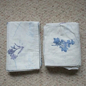 VTG Westpoint Stevens Twin Fitted Flat Sheet Set Multicolo Floral Cottagecor USA - Picture 1 of 11