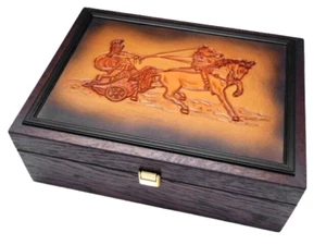 Caja de madera maciza para 144 x marcos de monedas o fundas de monedas 50 x 50 mm - Imagen 1 de 3