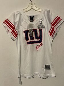 NWT Reebok NFL New York Giants Eli Manning #10 Superbowl XLVI Shirt Womens 2XL