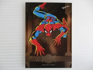 2024 Skybox Marvel Metal Universe Avengers Spider-Man #/150 Bronze #114 High Ser - Picture 1 of 3