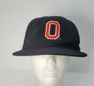 Vtg New Era Major League Pro Model Sz 7.25 Wool Hat Cap Ohio State Buckeyes - Picture 1 of 3