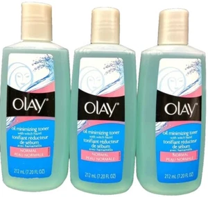 3 olay oil minimizing toner with witch hazel normal skin 7.2oz ea scuffed bottle - Picture 1 of 2