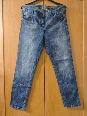 Dunkelblaue CECIL Scarlett Jeans Größe 30 Sterne leichter Stretch SEHR GUT! - Bild 1 von 3
