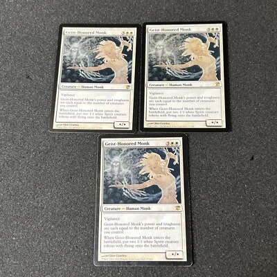 Geist-Honored Monk  Magic The Gathering Mtg Rare Innistrad Card 3 - Image 1 of 4