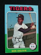 1975 Topps Baseball Card # 344 Ben Oglivie - Detroit Tigers