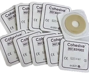 Convatec-839002 Eakin Cohesive Ostomy Lot Of 10 Barrier Seals 1-7/8 inch 48mm - Picture 1 of 3