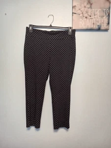 WHBM White House Black Market Size 14 Black White Polka Dot Ankle Pull On Dress - Picture 1 of 4