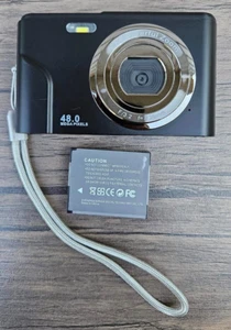 Sevenat DC301 36MP Digitalkamera - Schwarz mit Akku (OHNE LADEGERÄT) T50 - Bild 1 von 7