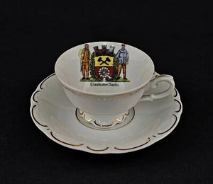 a-9340078 Porzellan Mokkatasse Andenkentasse Glashütte Sachsen Vintage - Bild 1 von 3