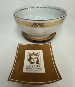 AVON 1985 Statue of Liberty Centennial 1886-1986 Porcelain Bowl 6" - Picture 1 of 11