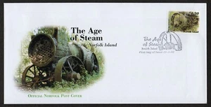 NORFOLK ISLAND, SCOTT # 763, FDC COVER - THE AGE OF STEAM, YEAMAN'S ENGINE 2002 - Picture 1 of 1