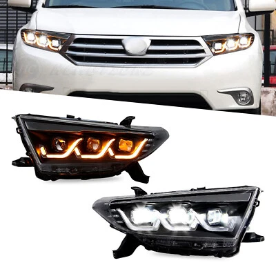 HCmotion LED Headlights For Toyota Highlander 2011-2013 Start UP Animation - Image 1 of 4