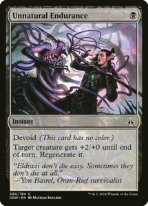 4 Unnatural Endurance 4x4 - Casi Nuevo - Juramento del Gatewatch - SPARROW MAGIC mtg - Imagen 1 de 1
