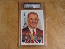 HAPPY CHANDLER (HOF) PEREZ STEELE CELEBRATION SIGNED AUTOGRAPH POSTCARD PSA   