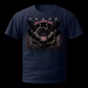 Camisa USS Carter Hall - Camisa Cuervo Azul Marino - Ropa de Veterano USN - Regalo Militar - Imagen 1 de 2