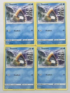 POKEMON TCG Chilling Reign SNORUNT x4 4x Juego Común #035/198 Paquete Nuevo Casi Nuevo! - Imagen 1 de 1
