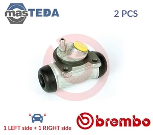 A 12 314 DRUM WHEEL BRAKE CYLINDER PAIR REAR BREMBO 2PCS FOR PEUGEOT 406 - Picture 1 of 5