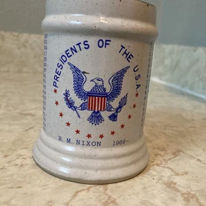 Vintage Presidents Of The USA Coffee Mug Washington To Nixon 1969 Ceramic - Bild 1 von 9
