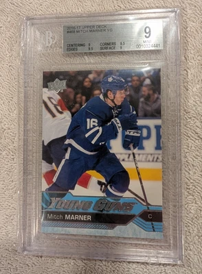 2016 - 17 Upper Deck Mitch Marner 468 Young Guns RC BGS 9 - Image 1 of 4