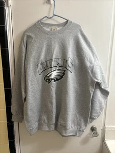 Sudadera De Colección Y2K Philadelphia Eagles "CHAMPIONS" Lee Premium Gris Adulto 2XL - Imagen 1 de 20