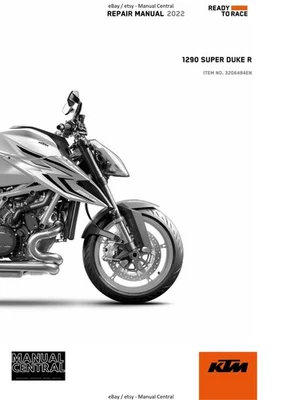 KTM 2022 - 1290 SUPER DUKE R - REPAIR WORKSHOP SERVICE MANUAL REPRINT - Image 1 of 4