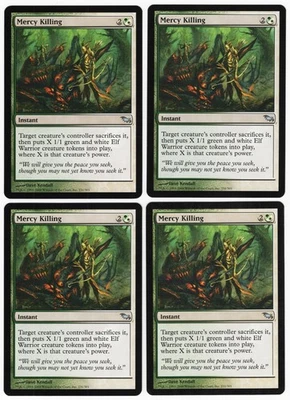 Mercy Killing x4 4x 2008 Shadowmoor PLAYSET Multi-Color Unc Instant MTG NM AZ1 - Image 1 of 2
